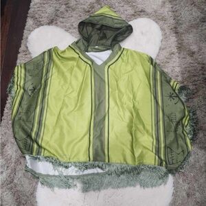 Bruno Kids Green Hooded Poncho